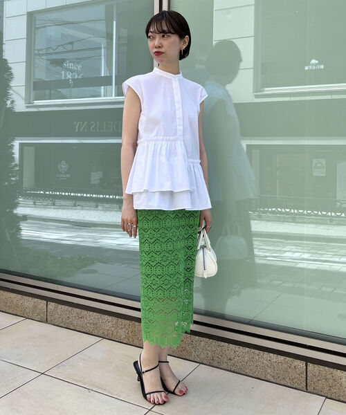 「NOLLEY'S Sophi」 半袖ブラウス 38 ベビーピンク レディース_画像2