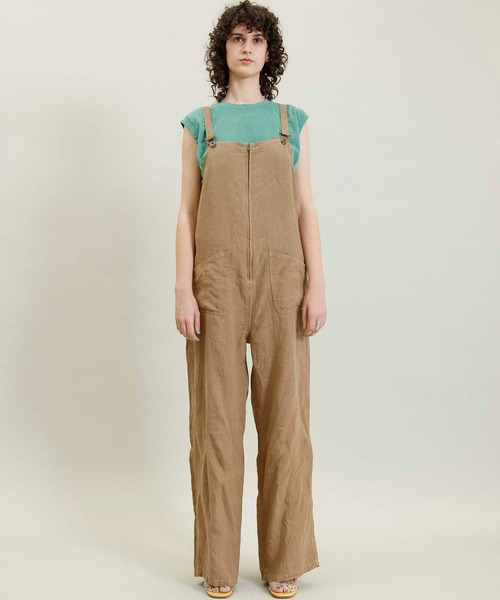 「Johnbull」 オーバーオール LARGE オリーブ レディース_画像6