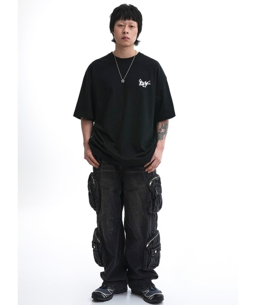 「OY」 半袖Tシャツ FREE ブラック メンズ_画像6