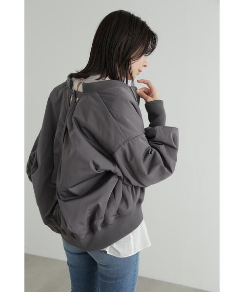 「JILL STUART」 ブルゾン SMALL グレー レディース_画像4