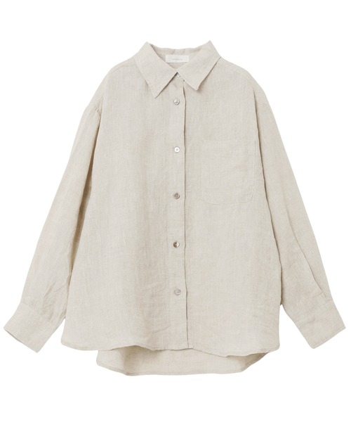 「evernavy」 長袖シャツ L ネイビー レディース_画像3