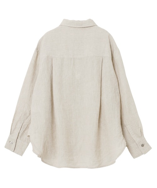 「evernavy」 長袖シャツ L ネイビー レディース_画像5