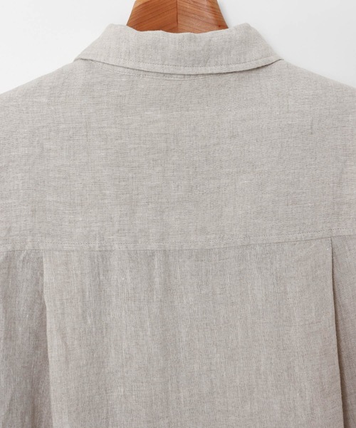 「evernavy」 長袖シャツ L ネイビー レディース_画像7