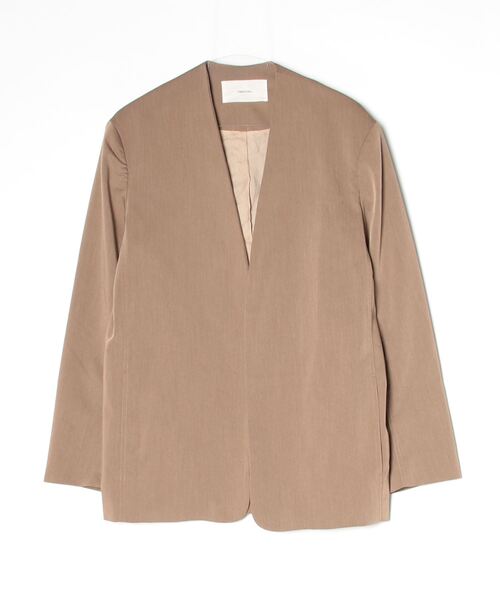 todayful ノーカラー ジャケット　38 TODAYFUL 「TODAYFUL」 ノーカラージャケット 38inch モカ レディース