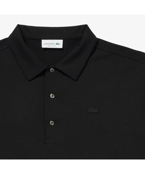 「LACOSTE」 半袖ポロシャツ 4 ブラック メンズの画像