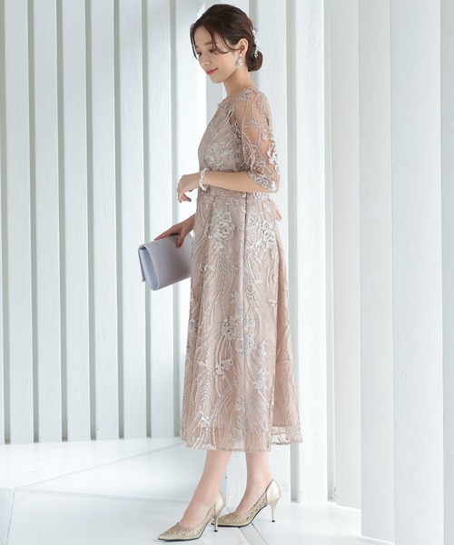 「PREFERIR」 半袖ワンピース LARGE ブラック レディース_画像4