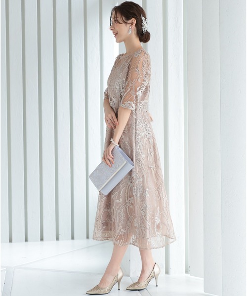 「PREFERIR」 半袖ワンピース LARGE ブラック レディース_画像5