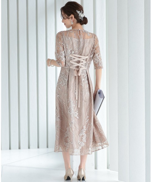 「PREFERIR」 半袖ワンピース LARGE ブラック レディース_画像6