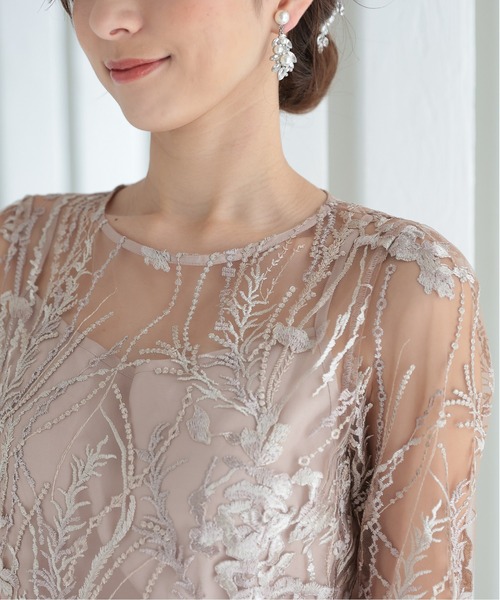 「PREFERIR」 半袖ワンピース LARGE ブラック レディース_画像9