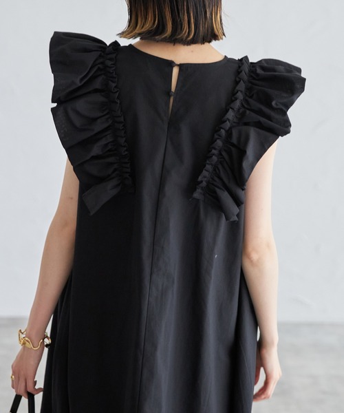 「each」 「Deux Amour」半袖ワンピース FREE グリーン レディース_画像9