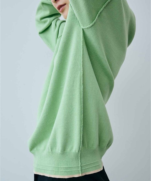 「MEDE19F」 長袖ニット MEDIUM ダークブラウン レディース_画像8