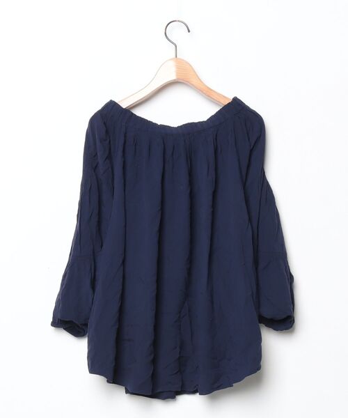 「LILY BROWN」 長袖ブラウス FREE ネイビー レディース_画像2