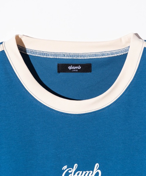 「glamb」 半袖Tシャツ M ブルー メンズの画像