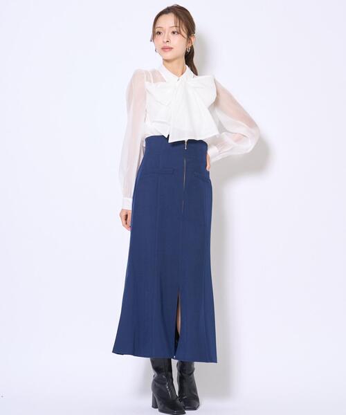 AND COUTURE（アンドクチュール） ロング スカート フロントZIP