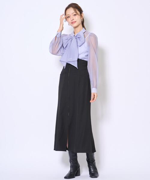 AND COUTURE（アンドクチュール） ロング スカート フロントZIP