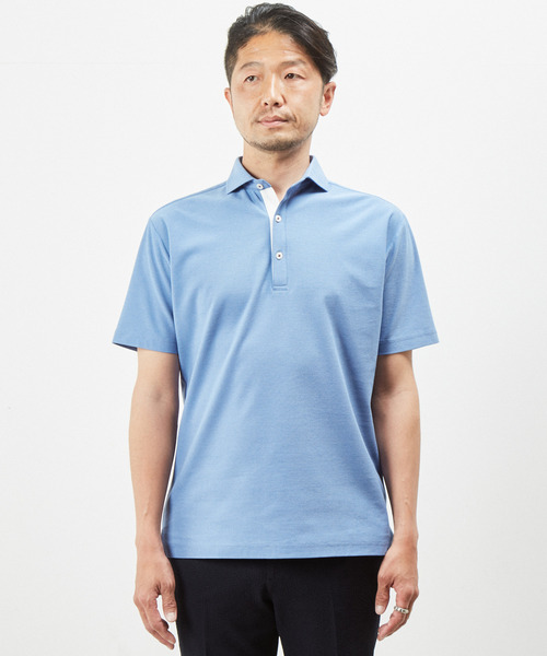 「MEN'S MELROSE」 半袖シャツ 4 ブルー メンズ_画像2