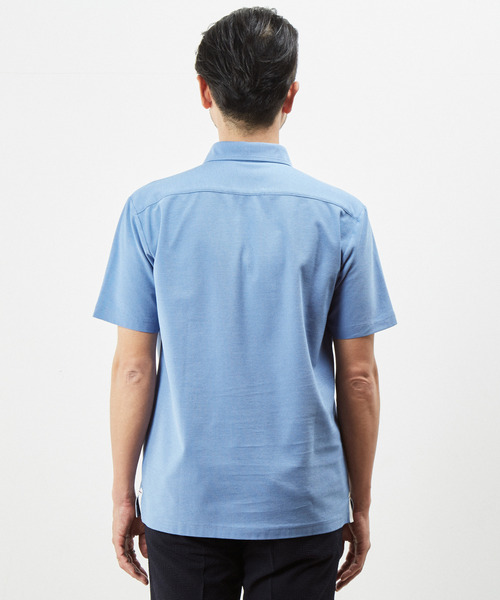 「MEN'S MELROSE」 半袖シャツ 4 ブルー メンズ_画像4