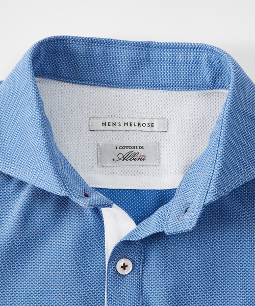 「MEN'S MELROSE」 半袖シャツ 4 ブルー メンズ_画像8