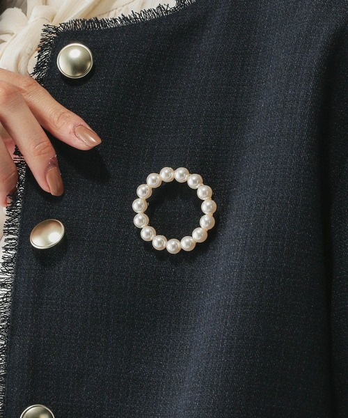 GLOBAL WORK（グローバルワーク） ブローチ パールブローチ/611429