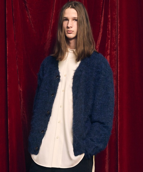 カーディガン 久遠別注シャギーニットシャツ maison special MAISON SPECIAL（メゾンスペシャル）の「《UNISEX》【MAISON SPECIAL