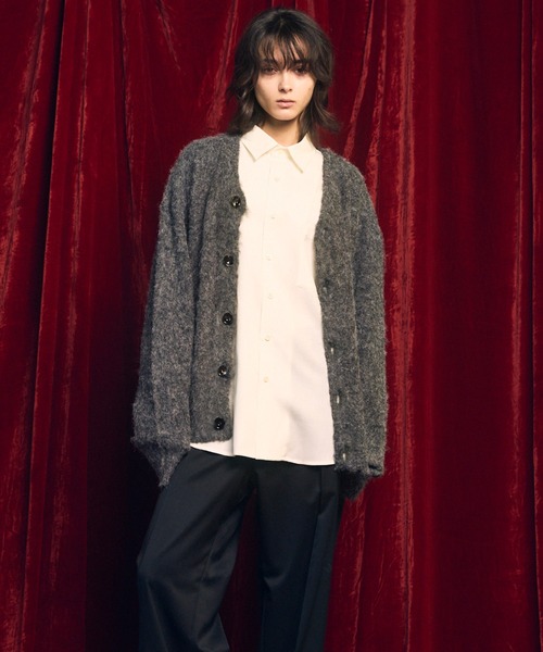 カーディガン 久遠別注シャギーニットシャツ maison special MAISON SPECIAL（メゾンスペシャル）の「《UNISEX》【MAISON SPECIAL