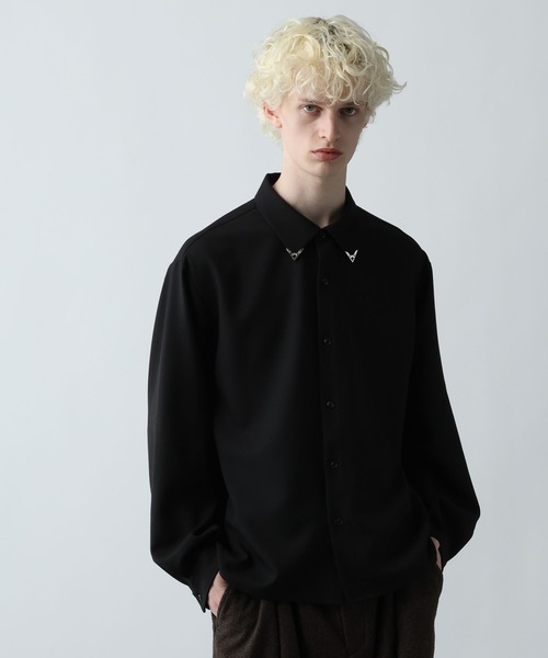 HARE（ハレ） シャツ シルバーパーツメランジシャツ(HARE) メンズ