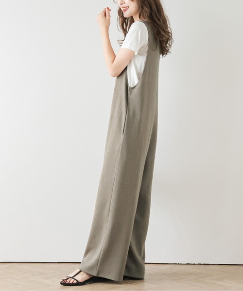 「SUGAR BISKET」 「La-gemme」オーバーオール SHORT グリーン レディース_画像6