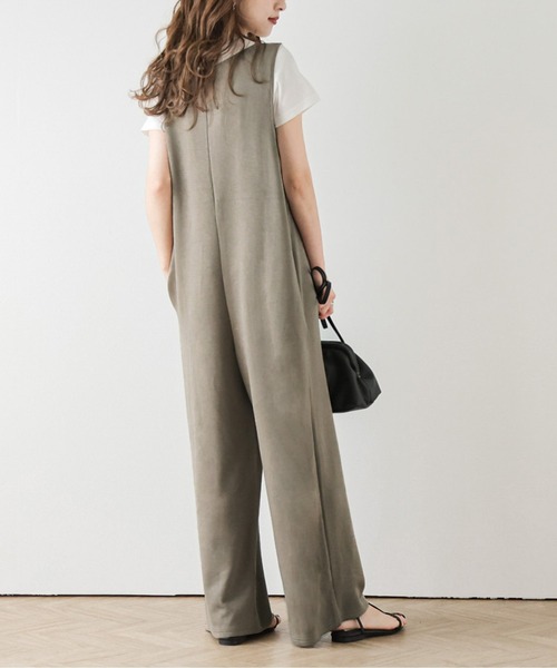 「SUGAR BISKET」 「La-gemme」オーバーオール SHORT グリーン レディース_画像9