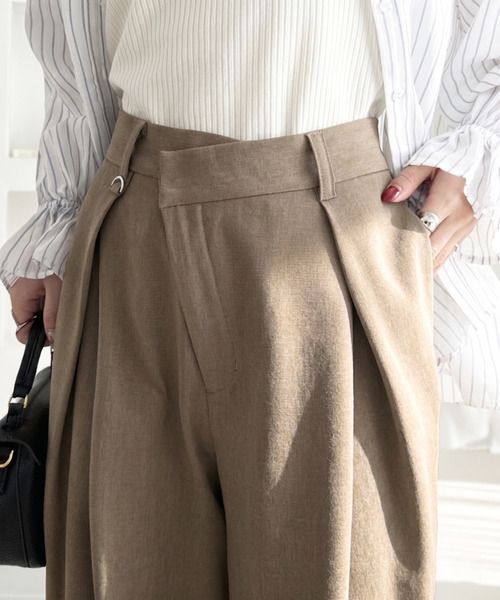 Eclat one ワイドパンツ スラックス パンツ 「Eclat one」ストレート