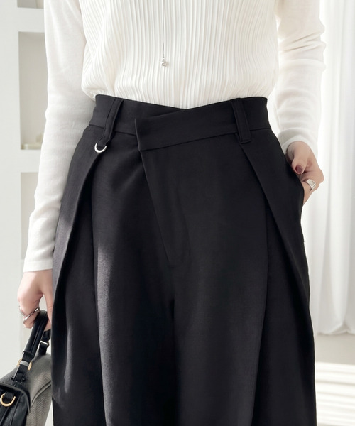 Eclat one ワイドパンツ スラックス パンツ 「Eclat one」ストレート