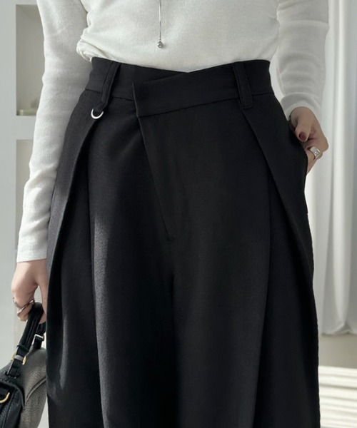 Eclat one ワイドパンツ スラックス パンツ 「Eclat one」ストレート