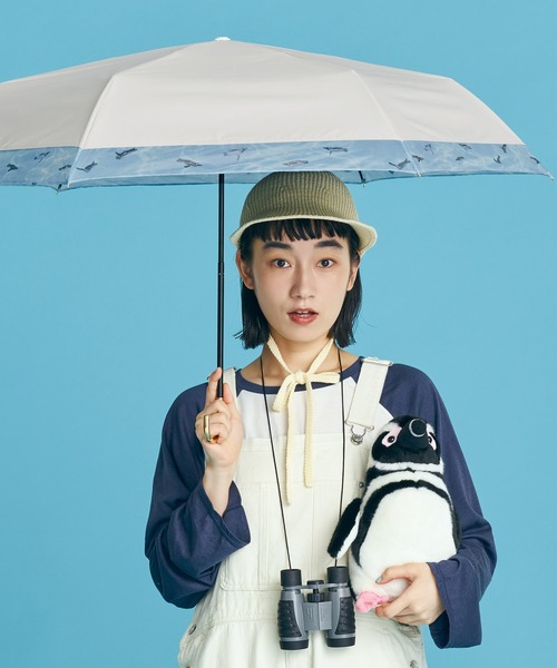 Wpc. 折りたたみ傘 すみだ水族館×Wpc. 遮光スイミングペンギン リム