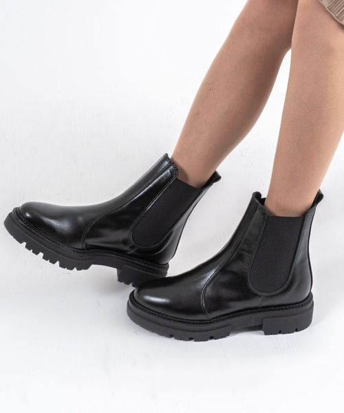 eness（エネス） ショートブーツ 37 ブラック レディース : ZOZOTOWN