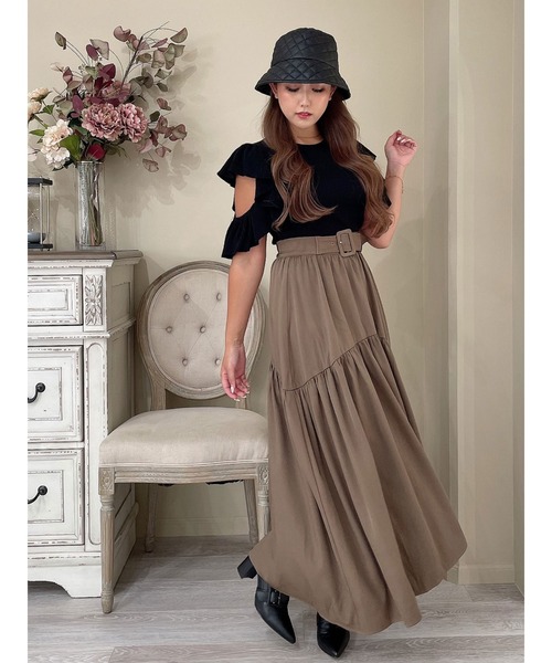 「DURAS」 ロングスカート FREE ブラック レディース_画像5