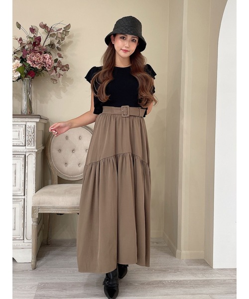 「DURAS」 ロングスカート FREE ブラック レディース_画像6