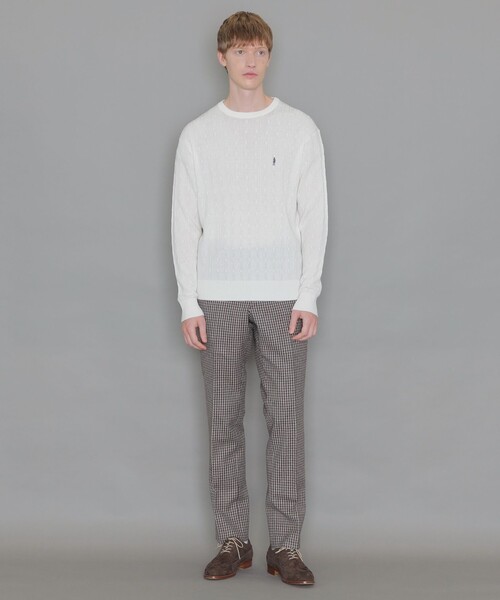 「MACKINTOSH LONDON」 長袖ニット L ホワイト メンズ_画像2