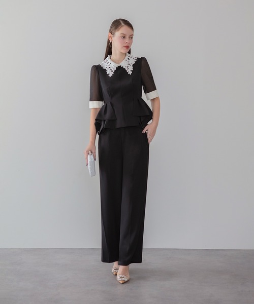 Leja ぺプラム パンツ ドレス　新品未使用 Leja（レジャ） パンツドレス : ZOZOTOWN Yahoo!店 - 通販 - Yahoo