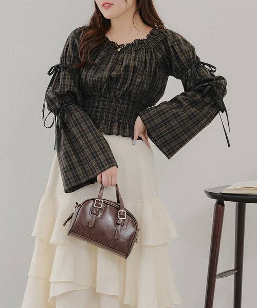 「continuer de NICE CLAUP」 長袖ブラウス FREE ベージュ系その他 レディース_画像4