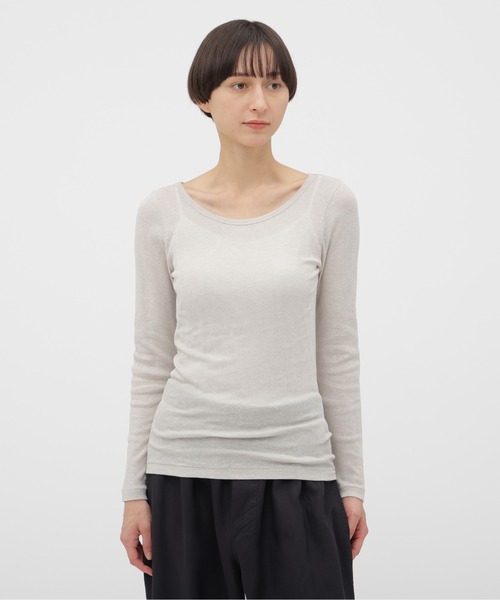 MARGARET HOWELL（マーガレットハウエル） tシャツ COTTON SILK RIB