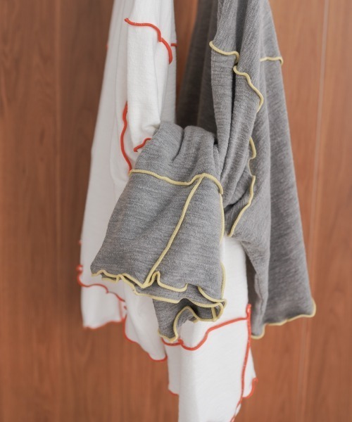 「Bab」 長袖カットソー FREE オフホワイト レディース_画像2