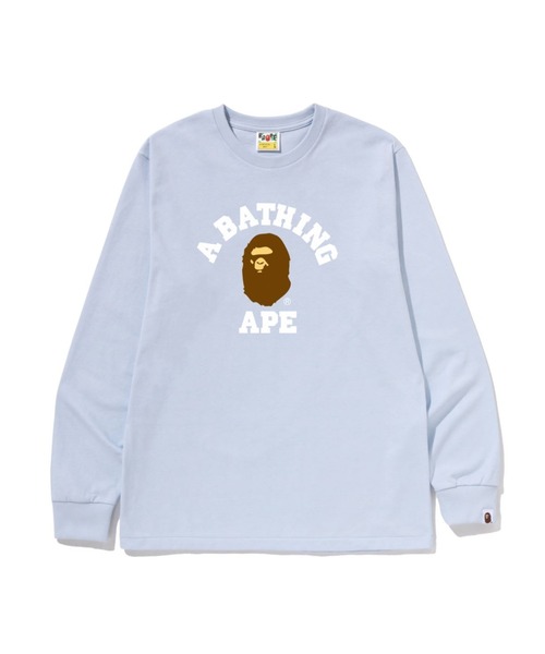 A BATHING APE（アベイシングエイプ） tシャツ COLLEGE LS TEE メンズ