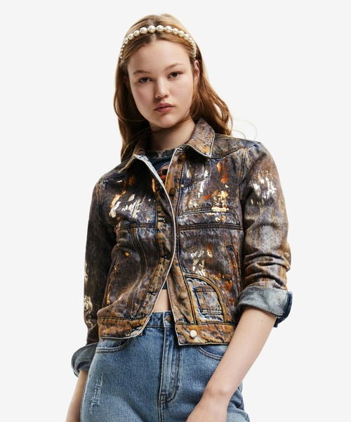 Desigual（デシグアル） デニムジャケット M ブラウン レディース