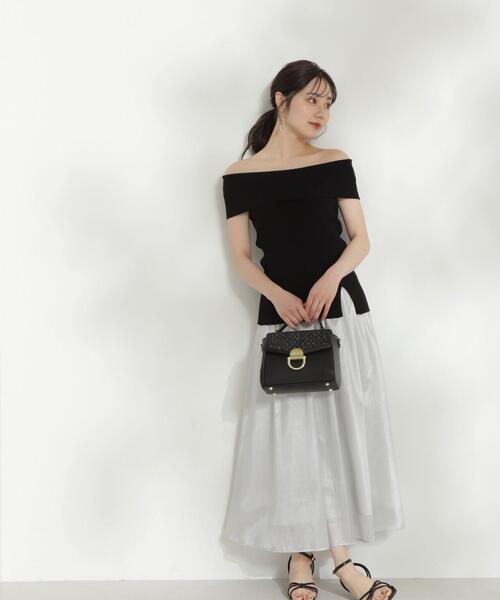 「PROPORTION BODY DRESSING」 フレアスカート SMALL オフホワイト レディース_画像4