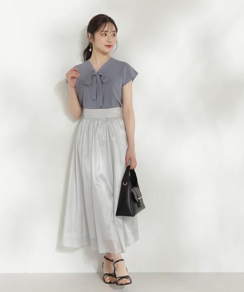 「PROPORTION BODY DRESSING」 フレアスカート SMALL オフホワイト レディース_画像7