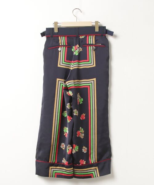 sacai（サカイ） クロップドパンツ 41 ネイビー レディース : ZOZOTOWN