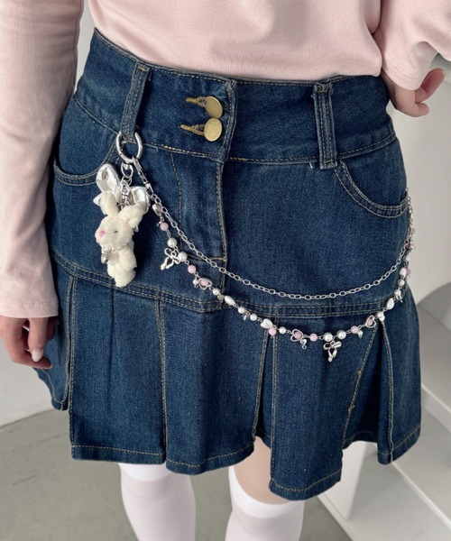 Loueme ベルト ウサギチャームチェーンベルト レディース : ZOZOTOWN