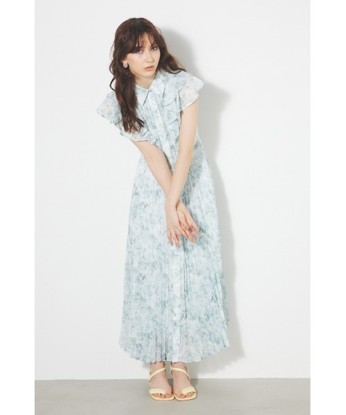 「rienda」 ノースリーブワンピース MEDIUM ブルー レディース_画像8