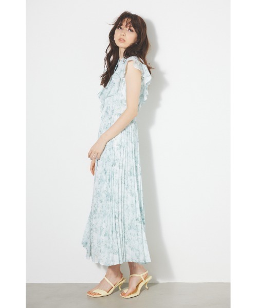 「rienda」 ノースリーブワンピース MEDIUM ブルー レディース_画像9