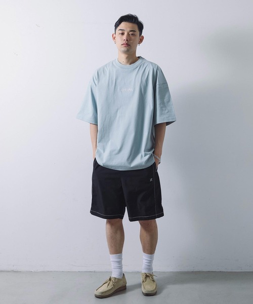 「SILAS」 半袖Tシャツ LARGE ライトブルー メンズ_画像9