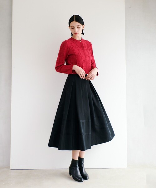 「LOULOU WILLOUGHBY」 スカート 1 レッド レディース_画像4